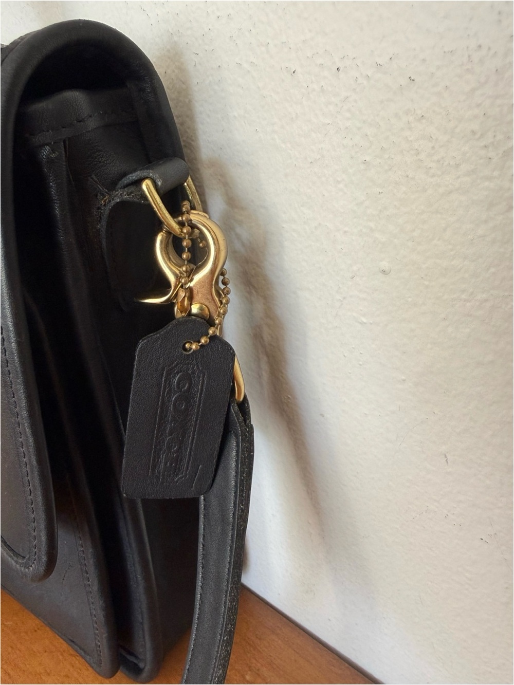 Coach Vintage Station Crossbody Shoulder Bag Style Number 5130 in Black - Picture 6 of 12